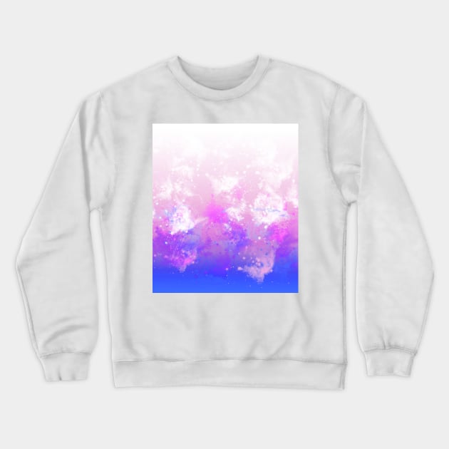 Ombre Painterly Galaxies Crewneck Sweatshirt by saradaboru